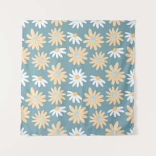 Tenture Motif de marguerites en petits flowe sauvages naïf