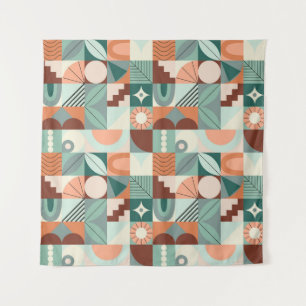 Tenture Motif de mosaïque géométrique abstraite et continu