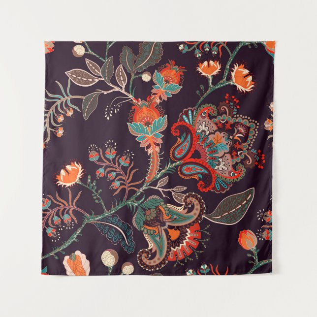 Tenture Motif de nature sans couture. Arrière - plan avec  (Devant)