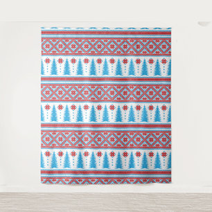 Tenture Motif de Noël de pull affreux Pixel
