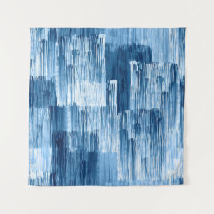 Tenture Motif de peinture Abstrait bleu