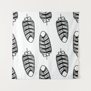 Tenture Motif de plumes rayées d'oiseaux. Motif sans faill