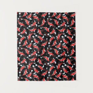Tenture Motif de poisson Red Koi