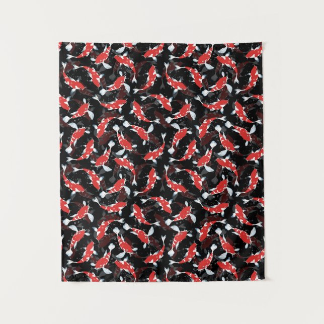 Tenture Motif de poisson Red Koi (Devant)