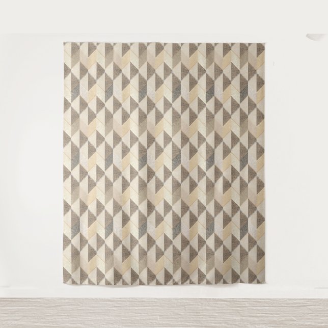 Tenture Motif de texturé gris et beige. (Devant)
