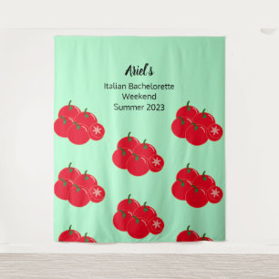 Tenture Motif de tomate Bachelorette Mariage arrière-plan