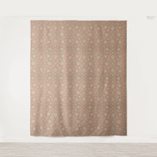 Tenture Motif de vigne florale pastel vintage – Douce rose