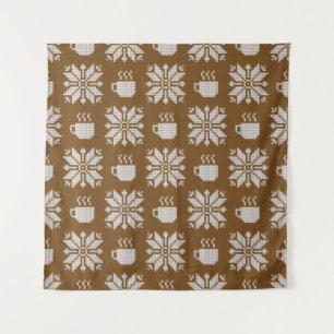 Tenture Motif décoratif vintage hiver confit
