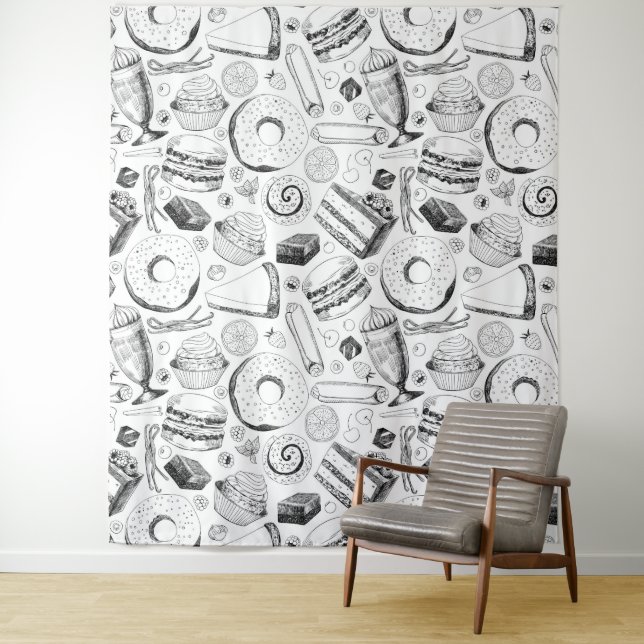 Tenture Motif délicieux (En situation)