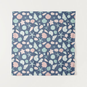Tenture motif des coquillages