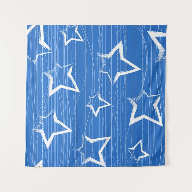 Tenture Motif d'étoiles (Devant)