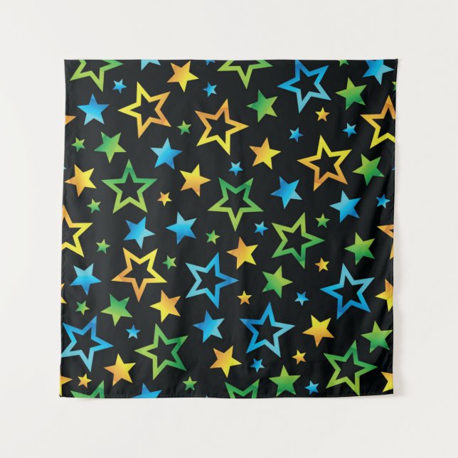 Tenture Motif d'étoiles (Devant)