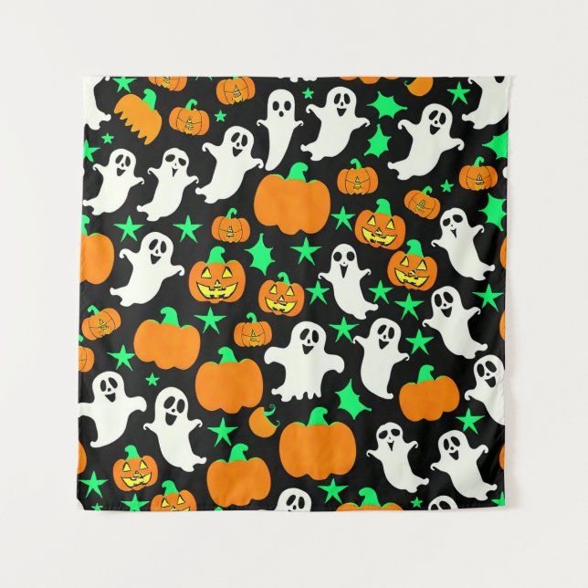 Tenture Motif d'Halloween (Devant)