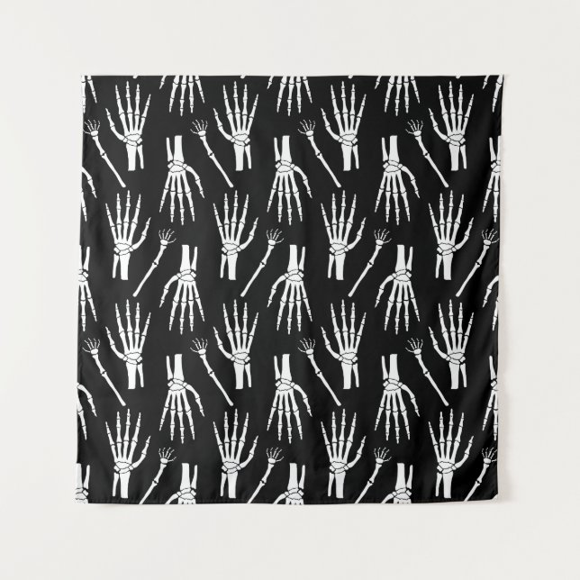 Tenture Motif d'Halloween monochrome (Devant)