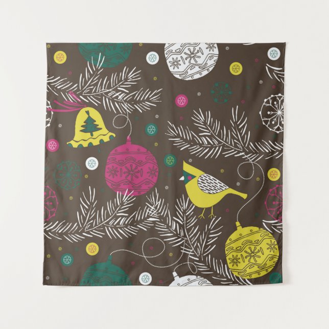 Tenture Motif d'hiver de Noël (Devant)