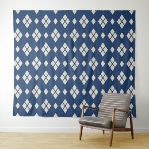 Tenture Motif diamant géométrique
