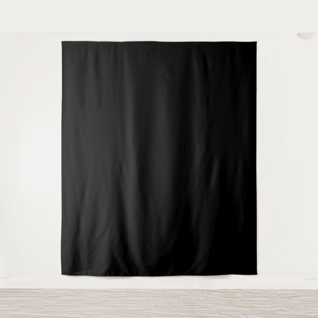 Tenture Motif d'initiales de mariage moderne | Noir & Blan (Devant)