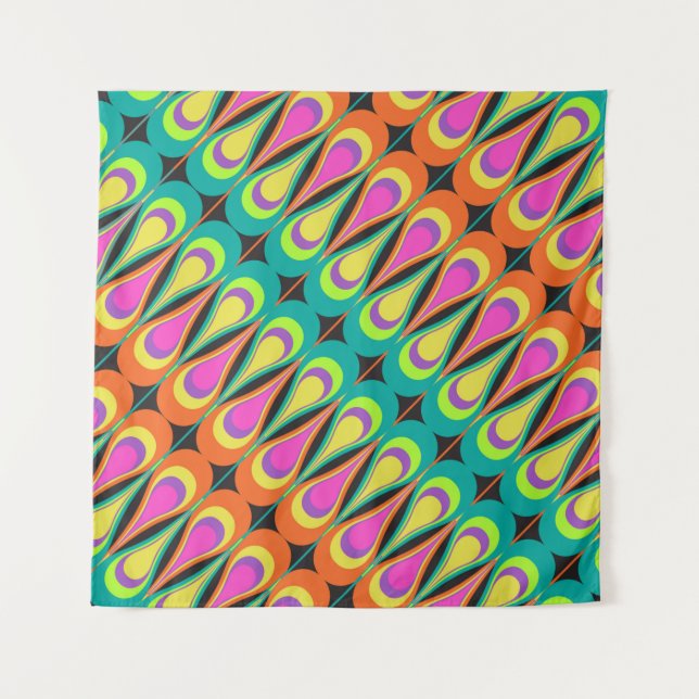Tenture Motif en diagonale extensible.abstrait, art, (Devant)