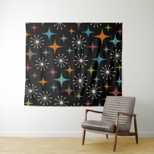 Tenture Motif en étoile éclatée de style Mid Century Moder