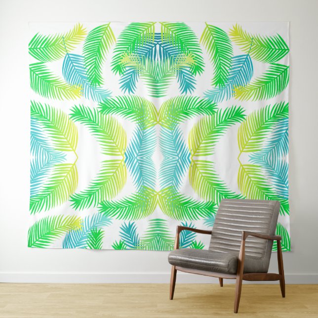 Tenture Motif feuille Palm (En situation (horizontale))