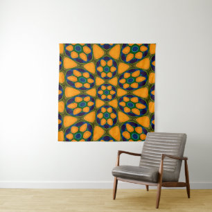 Tenture Motif Fleurs Abstraites uniques