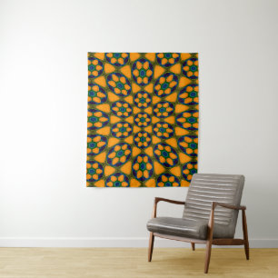 Tenture Motif Fleurs Abstraites uniques