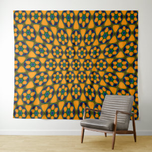 Tenture Motif Fleurs Abstraites uniques