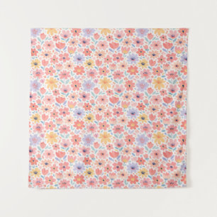 Tenture Motif floral abstrait moderne