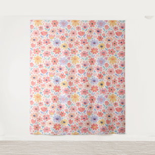 Tenture Motif floral abstrait moderne