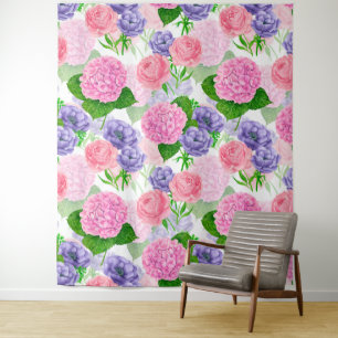 Tenture Motif floral aquarelle