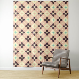 Tenture Motif floral géométrique sans couture