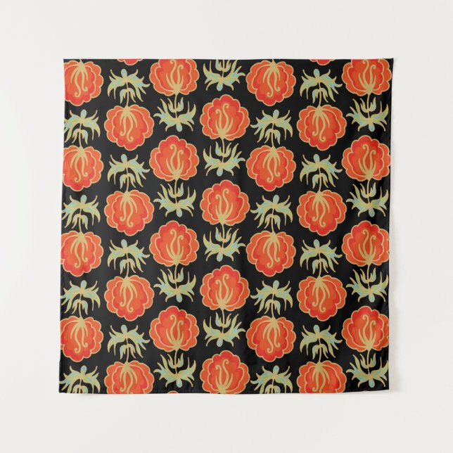 Tenture Motif floral incolore (Devant)