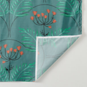 Tenture Motif floral rétro dans le style art déco.