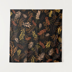 Tenture Motif floral sans couture avec feuilles. Patte tra