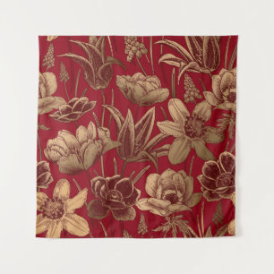 Tenture Motif floral sans soudure. arrière - plan de print