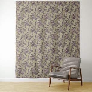 Tenture Motif floral vibrant avec des marguerites jaunes 