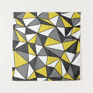 Tenture Motif géométrique bas-poly rétro