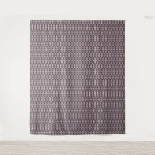 Tenture motif géométrique Brown et blanc