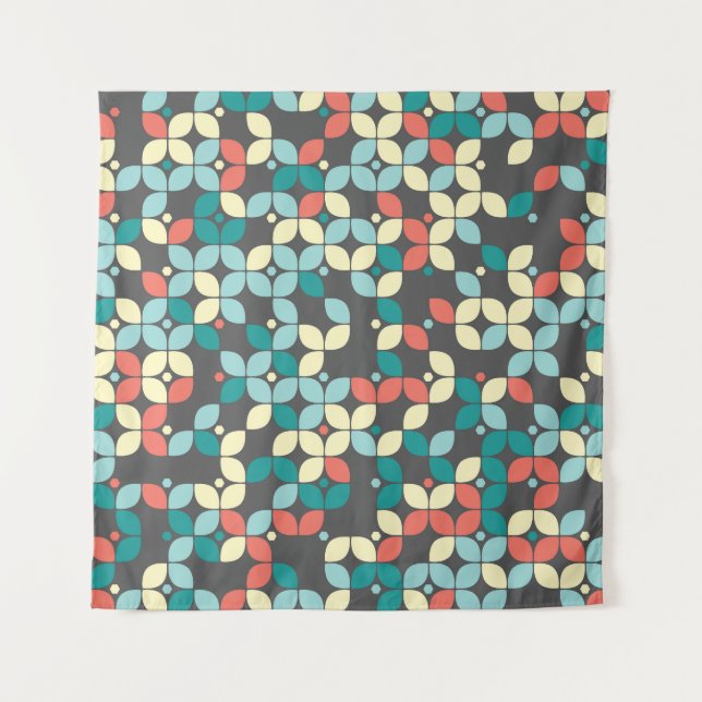 Tenture Motif géométrique intemporel, desi abstrait (Devant)