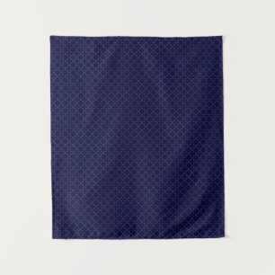 Tenture Motif géométrique islamique bleu foncé