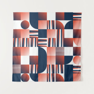 Tenture Motif géométrique moderne transparent