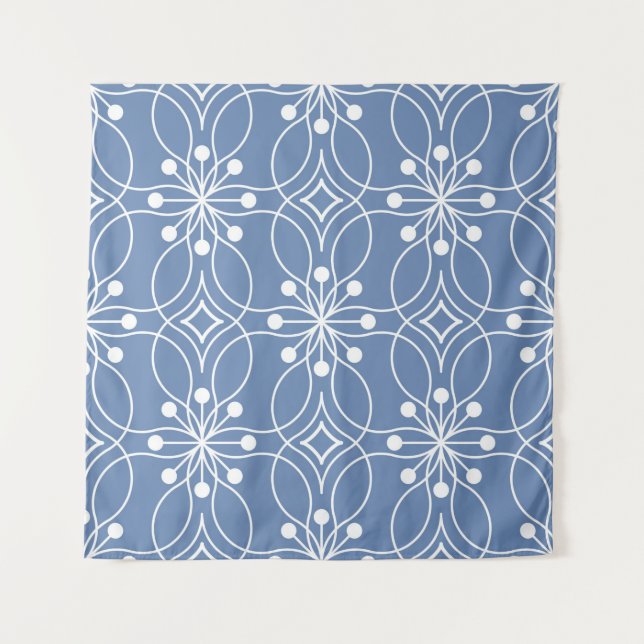 Tenture Motif géométrique sans couture avec lignes ondulée (Devant)