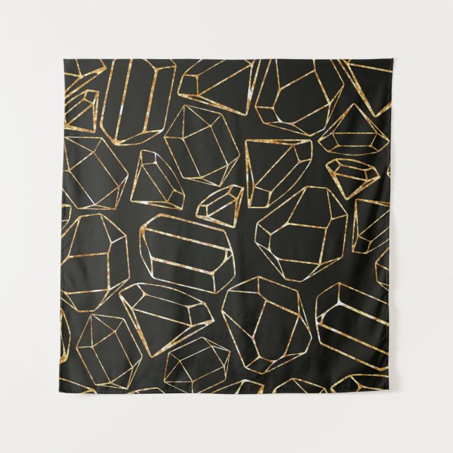 Tenture Motif géométrique sans couture dans le style rétro (Devant)