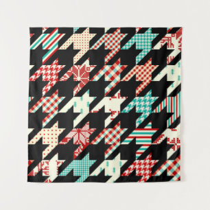 Tenture Motif géométrique sans couture. Houndstooth classi