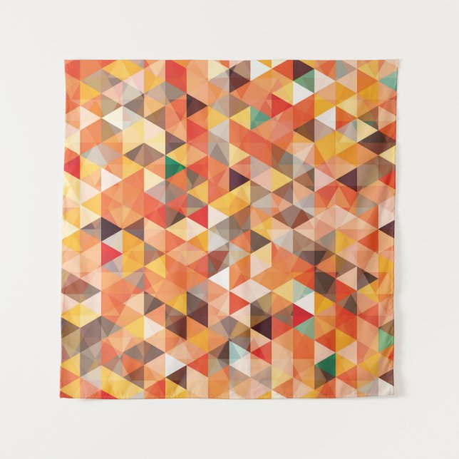 Tenture Motif géométrique triangulaire Abstrait (Devant)