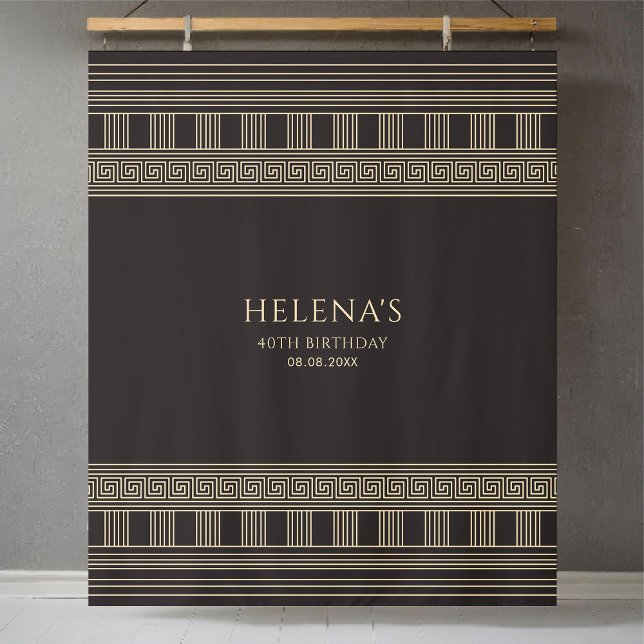 Tenture Motif grec et COULEURS personnalisées (Créateur téléchargé)