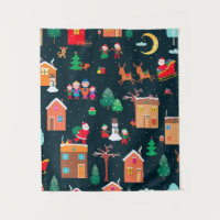 Motif incomparable de Noël heureux dans une villa