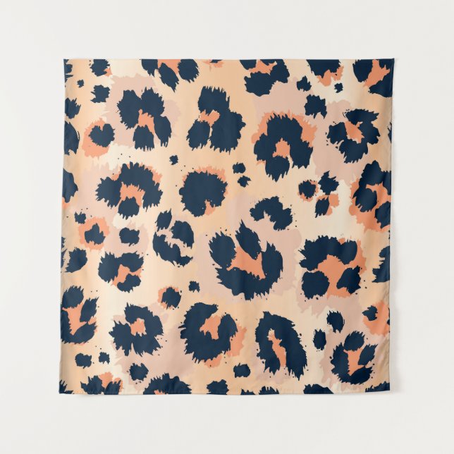 Tenture Motif Leopard : Amusant Design sans Seamless (Devant)