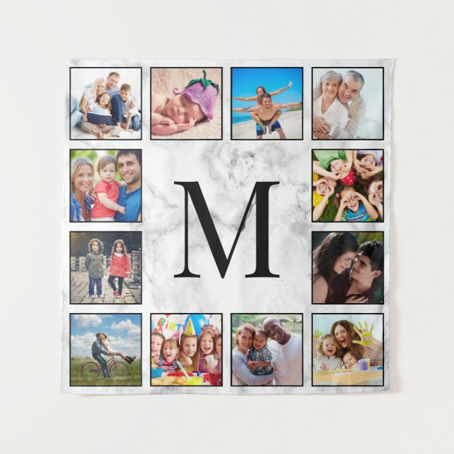 Tenture Motif Marbre blanc en pierre (Devant)