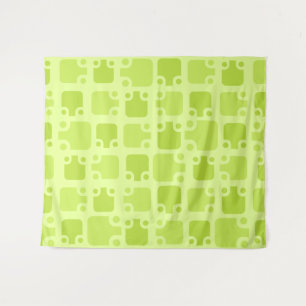 Tenture Motif moderne du milieu du siècle Chartreuse